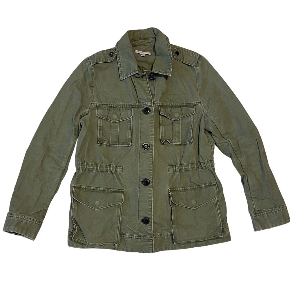 GAP Army Green Cotton Canvas Utility Field Jacket Medium Military Workwear